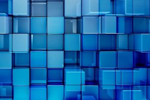 Blue blocks abstract background