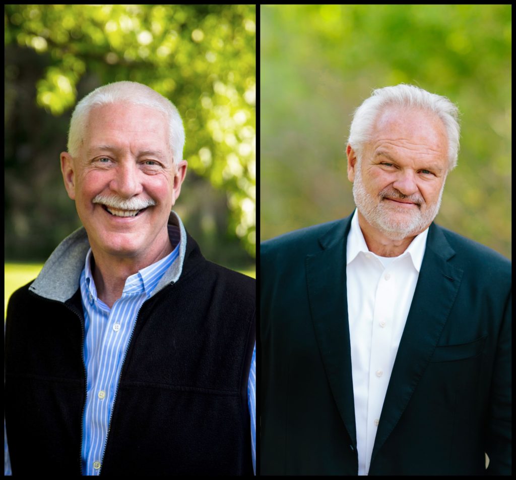 Co-authors of “Scaling Leadership: Building Organizational Capability and Capacity to Create Outcomes that Matter Most,” Robert J. Anderson (left) and William A. Adams (right).