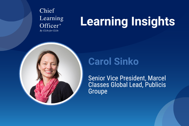 Learning Insights: Carol Sinko recognizes the value of learning in the flow of work